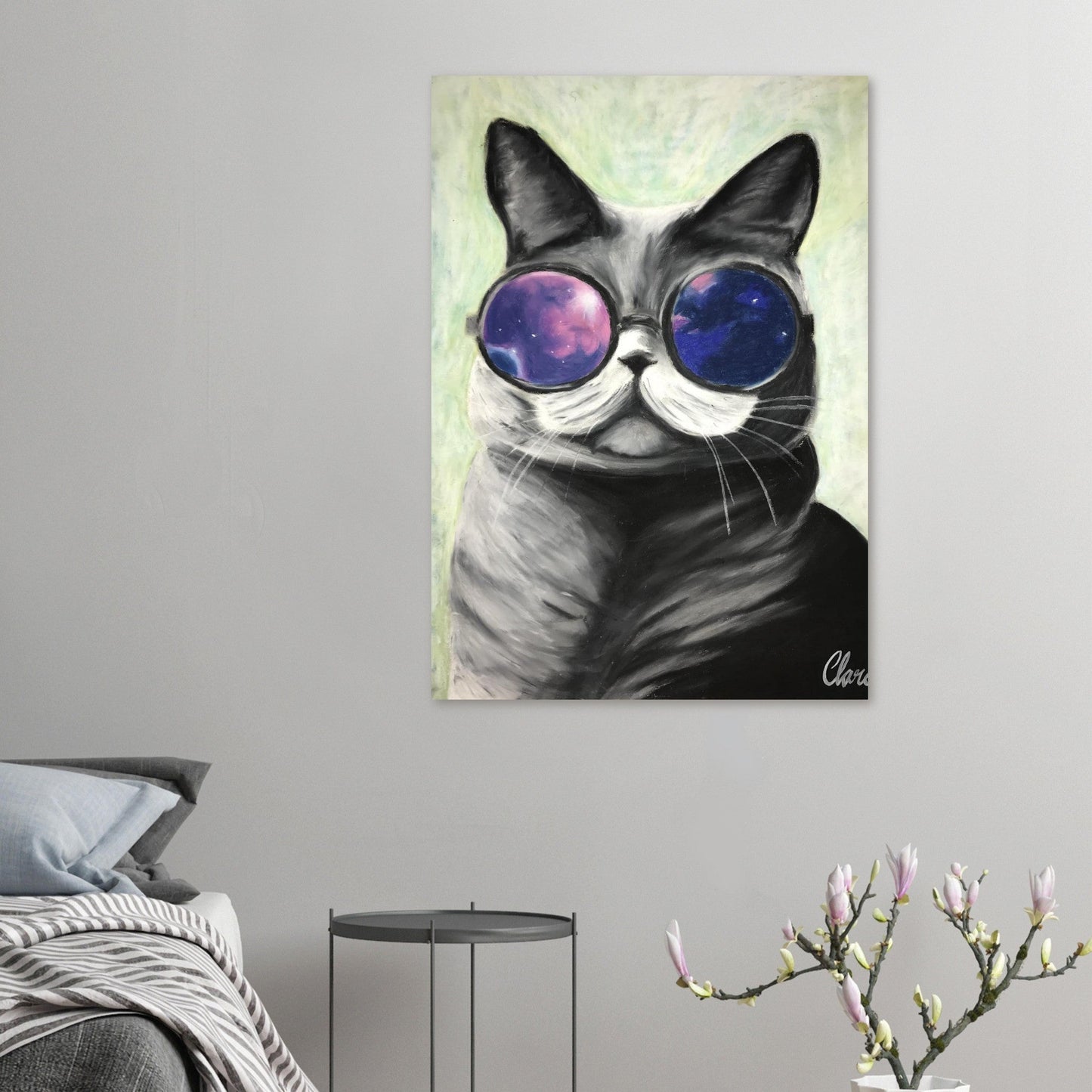 Toulouse - The Galactic Cat Fine Art Print - BYCLARA