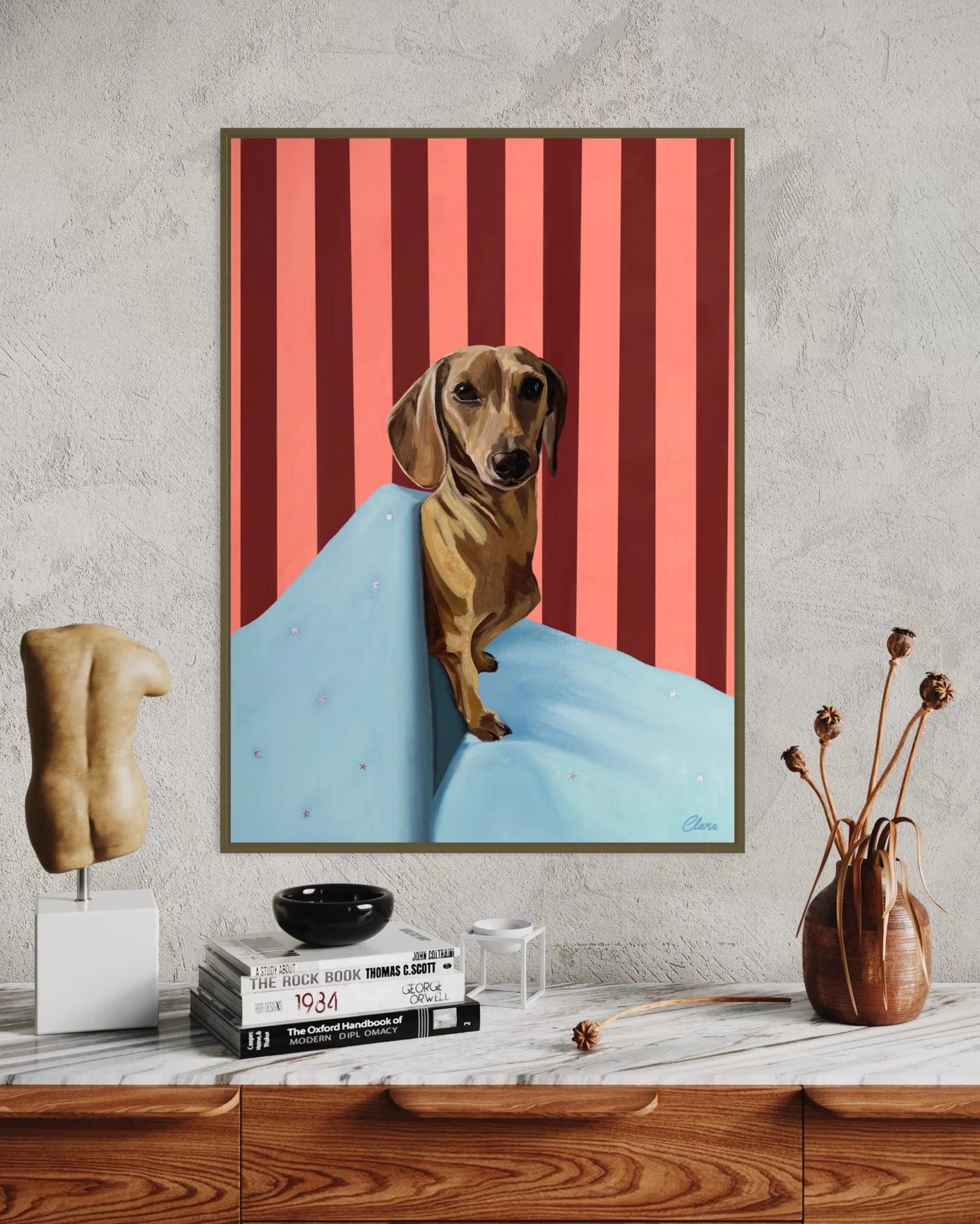 Pax Bold - Dachshund Fine Art Print - BYCLARA