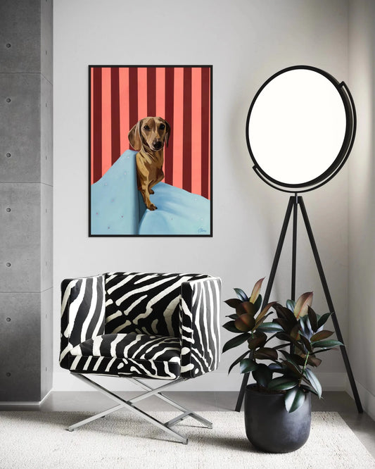 Pax Bold - Dachshund Fine Art Print - BYCLARA