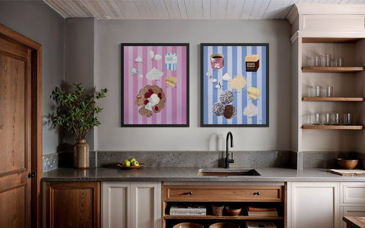 Swedish Fika "Waffles" - Nordic Baking Recipe Fine Art Print - BYCLARA