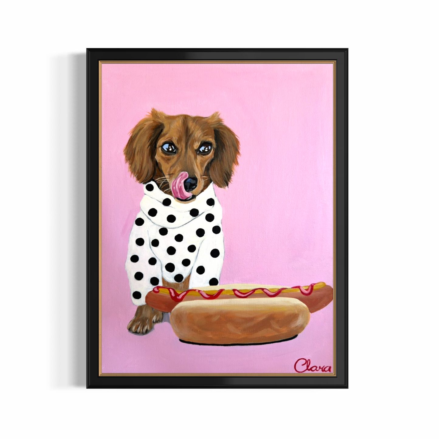 Hot dog - Dachshund Fine Art Print
