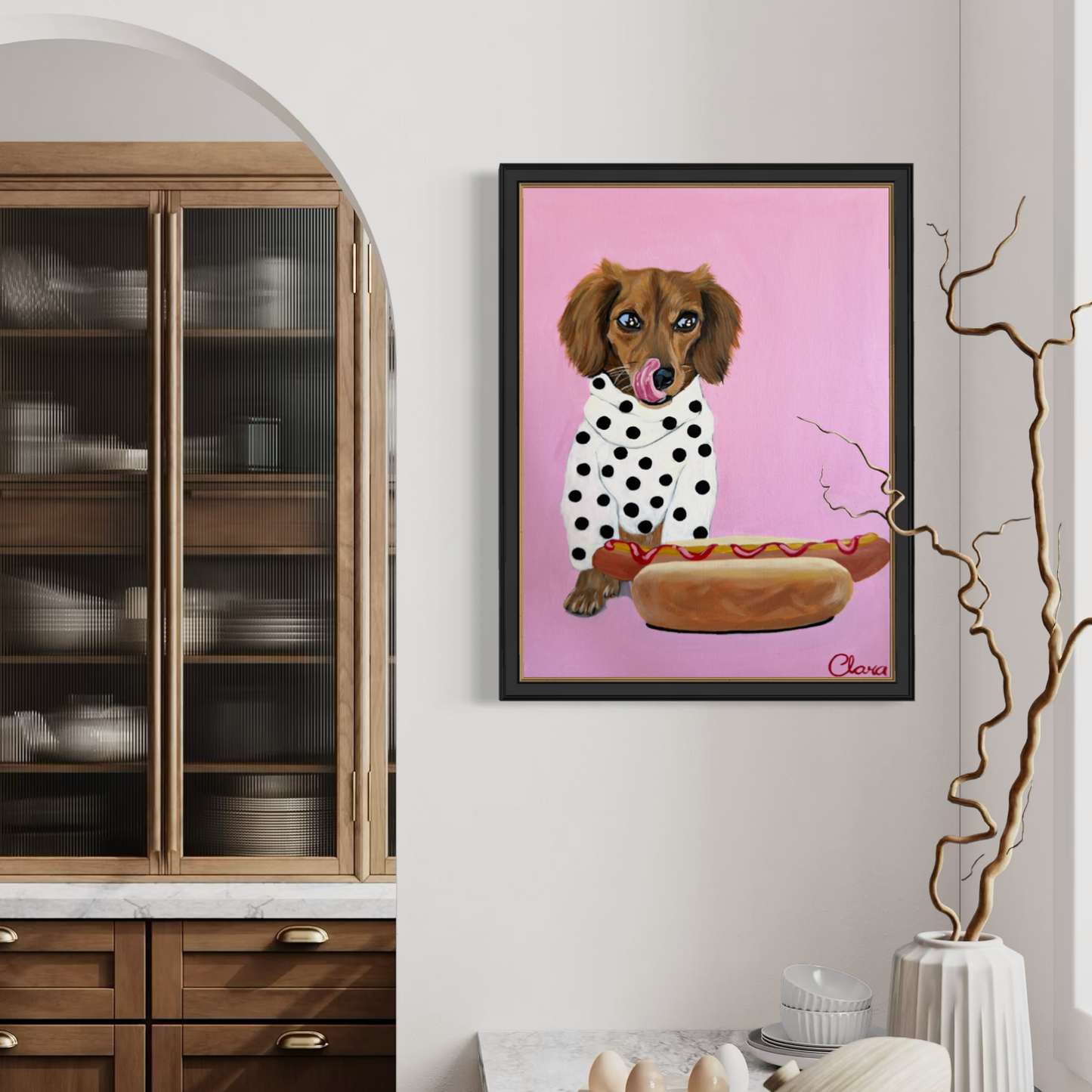 Hot dog - Dachshund Fine Art Print