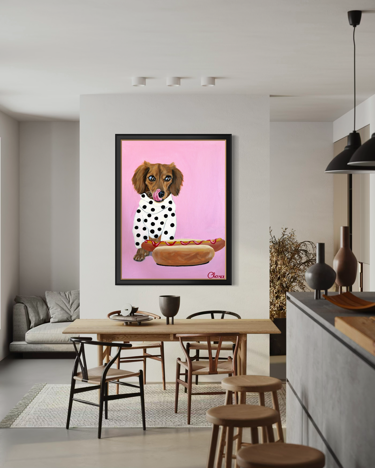 Hot dog - Dachshund Fine Art Print