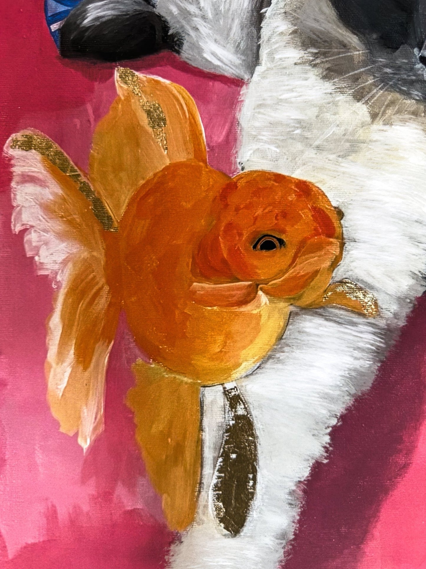 Disa Fierce - Cat & Goldfish Fine Art Print - BYCLARA