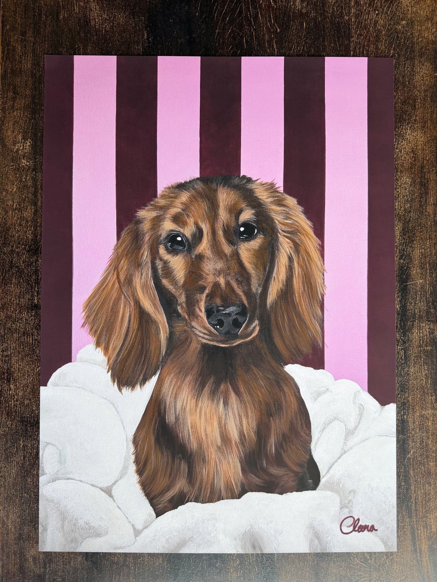 Hugo - Chic Dachshund Fine Art Print - BYCLARA