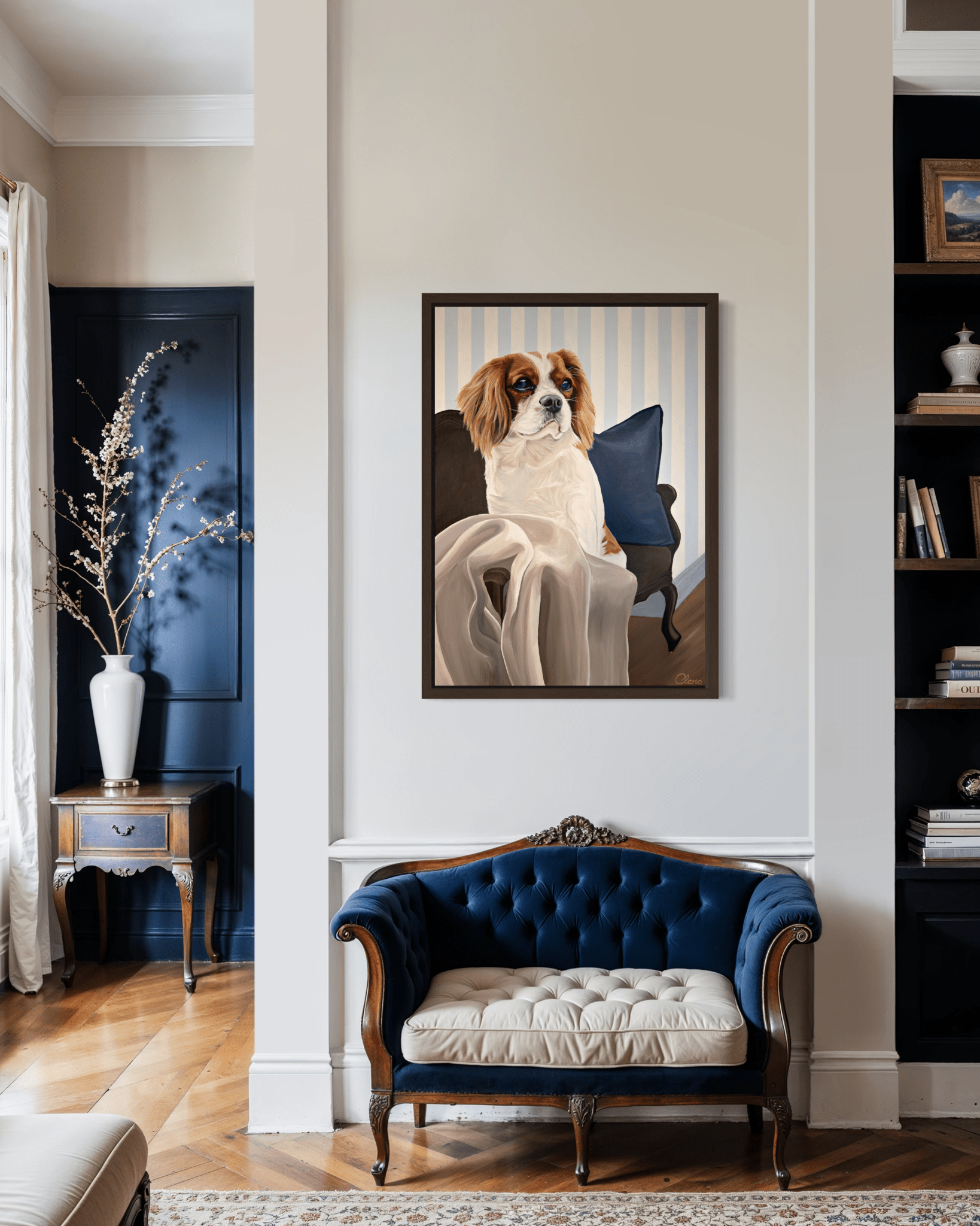 Molly - Cavalier King Charles Spaniel Fine art print - BYCLARA