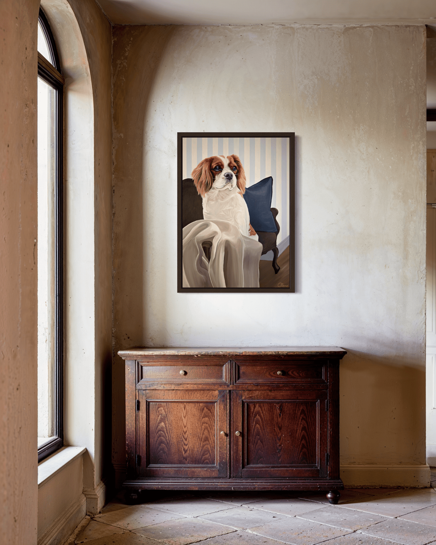 Molly - Cavalier King Charles Spaniel Fine art print - BYCLARA