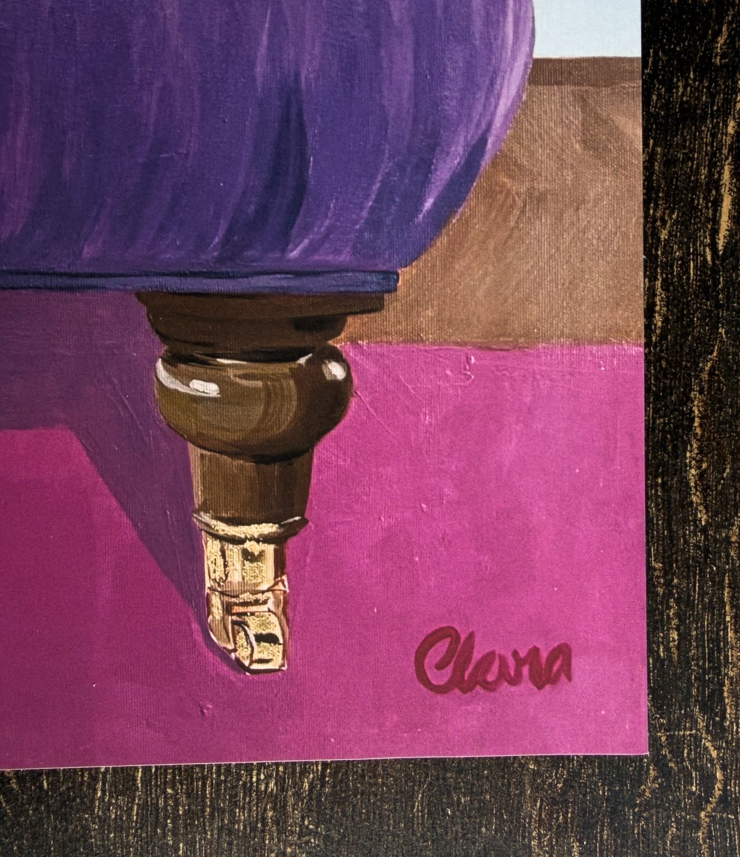 Morris - Dog on Chair Fine Art Print - BYCLARA