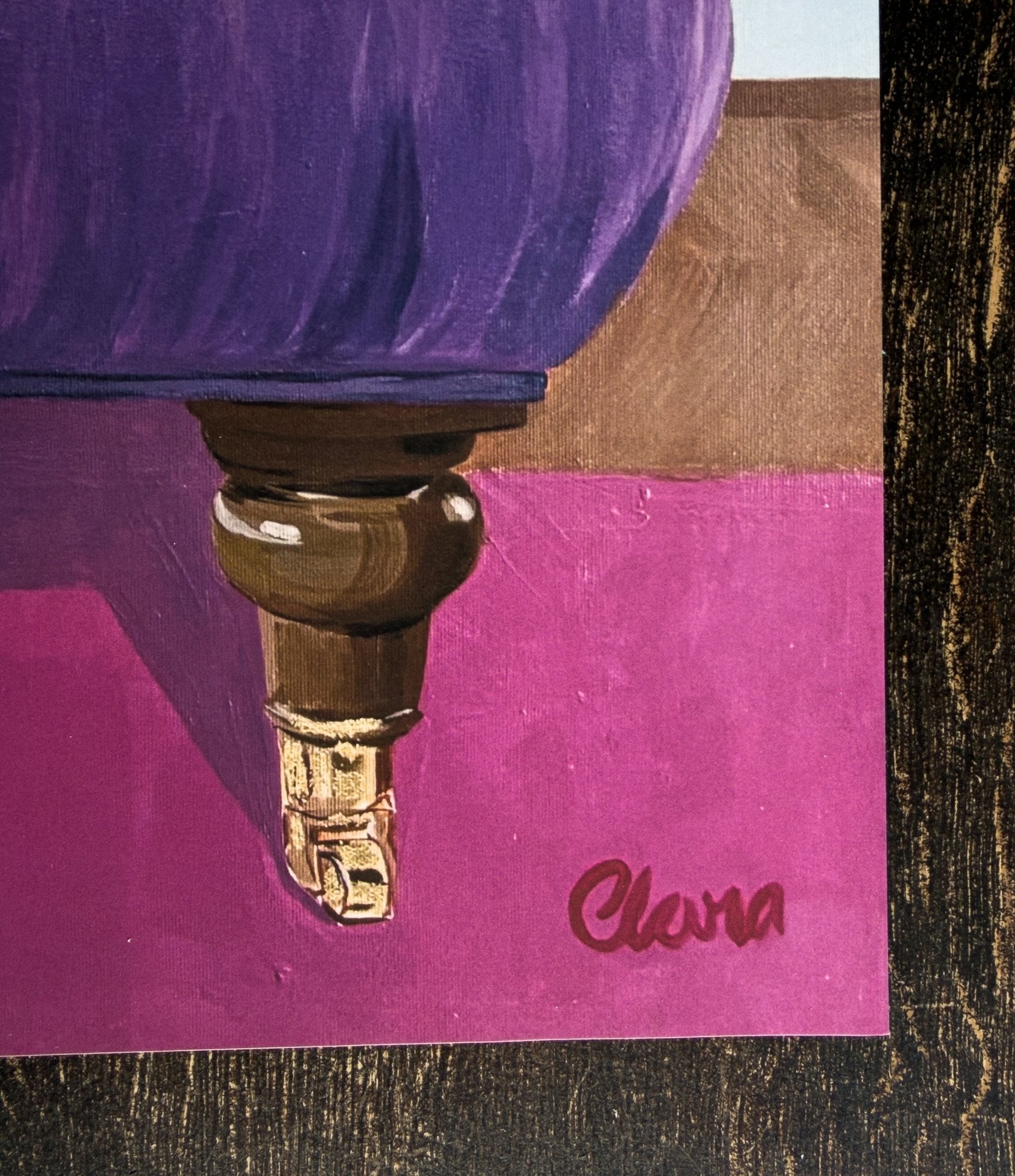 Morris - Dog on Chair Fine Art Print - BYCLARA