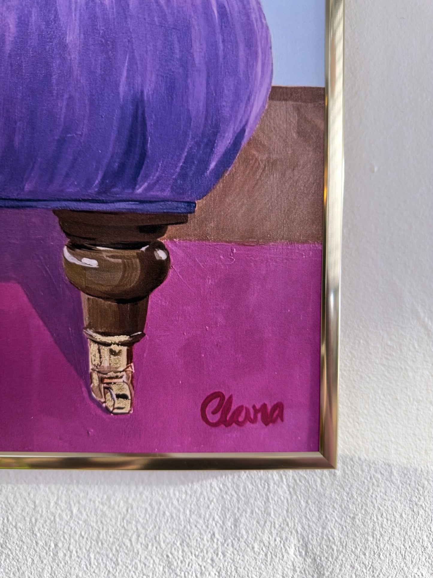 Morris - Dog on Chair Fine Art Print - BYCLARA