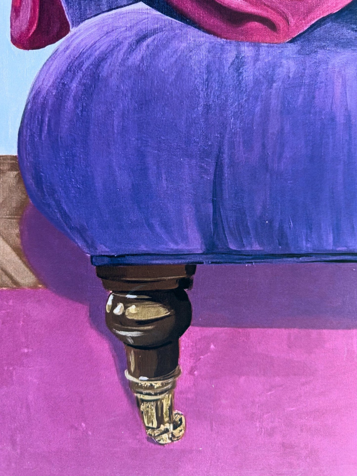 Morris - Dog on Chair Fine Art Print - BYCLARA
