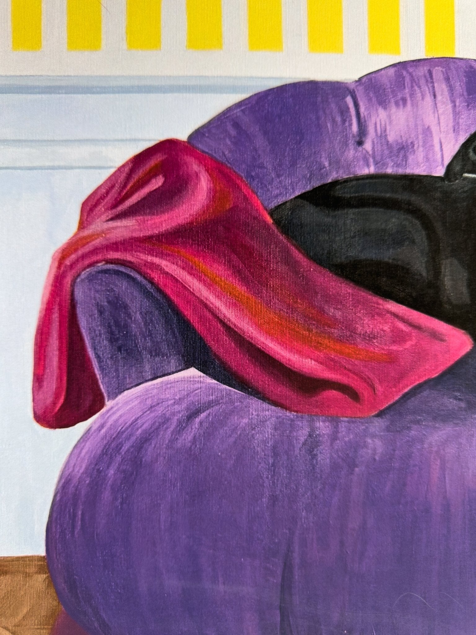 Morris - Dog on Chair Fine Art Print - BYCLARA