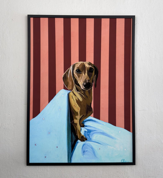 Pax Bold - Dachshund Fine Art Print - BYCLARA
