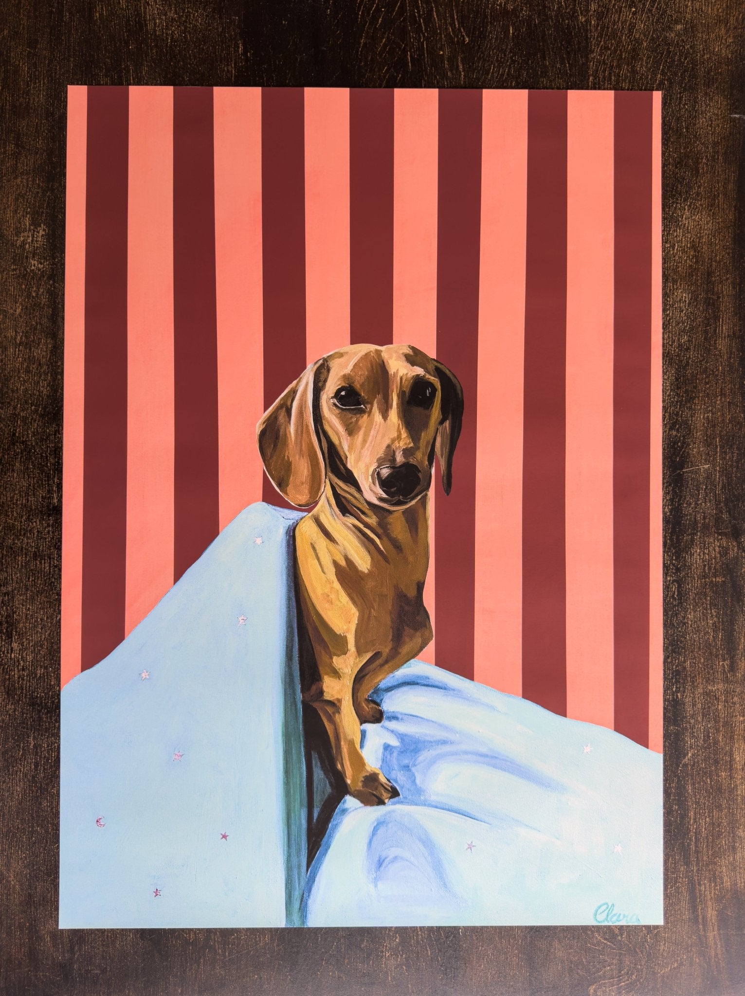 Pax Bold - Dachshund Fine Art Print - BYCLARA