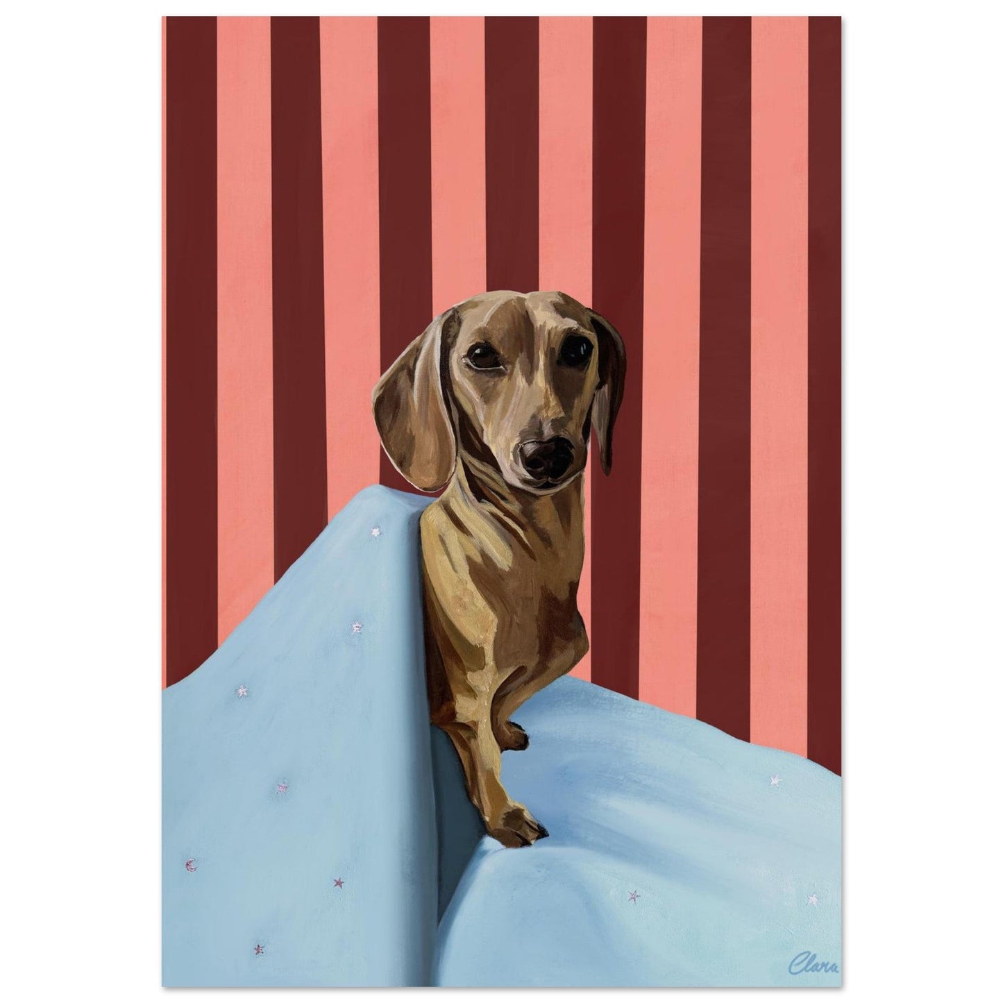 Pax Bold - Dachshund Fine Art Print - BYCLARA