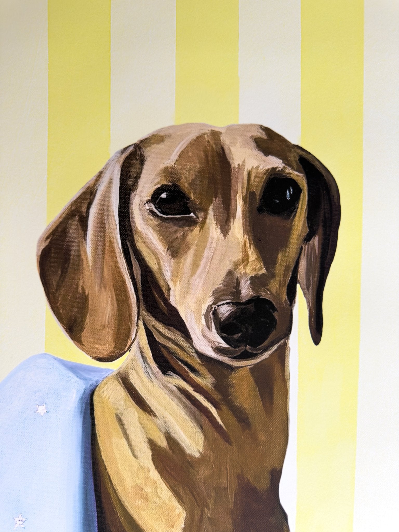 Pax Happy - Dachshund Fine Art Print - BYCLARA