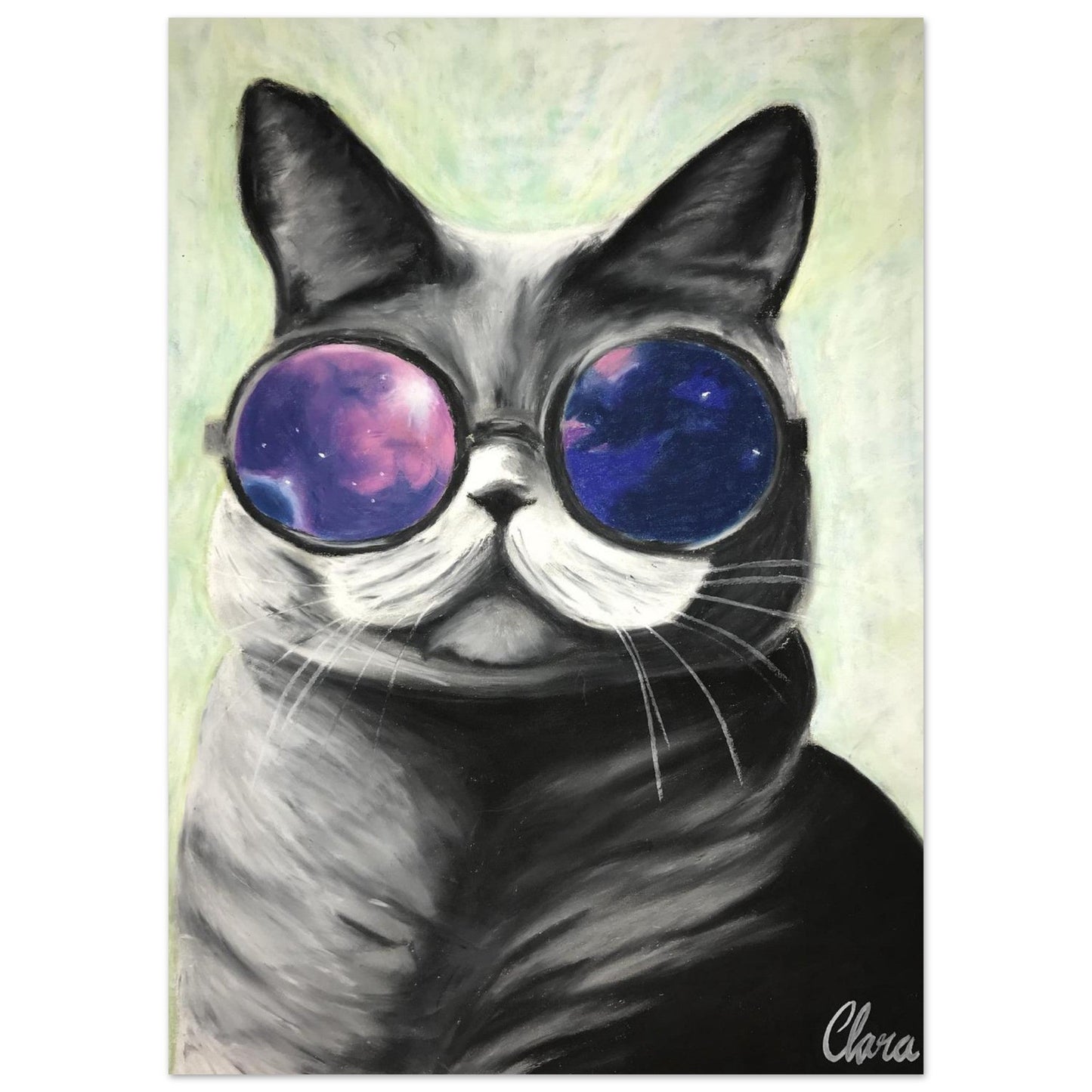 Toulouse - The Galactic Cat Fine Art Print - BYCLARA