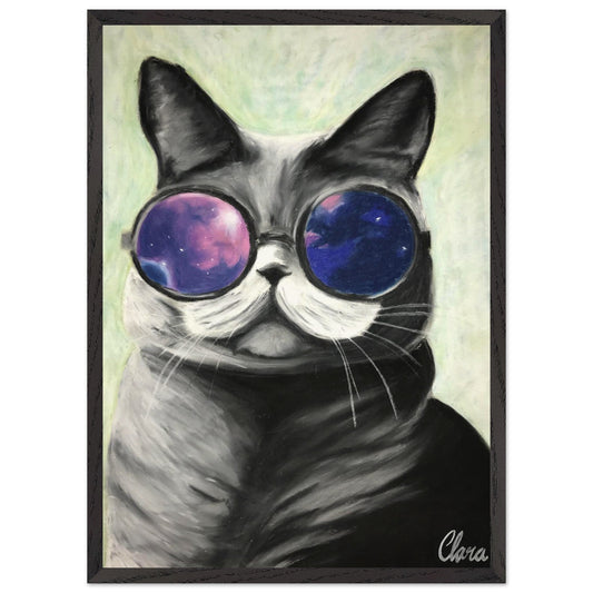 Toulouse - The Galactic Cat Fine Art Print - BYCLARA