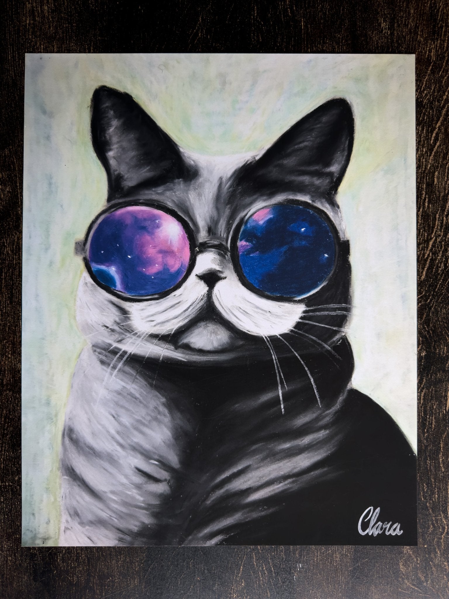 Toulouse - The Galactic Cat Fine Art Print - BYCLARA