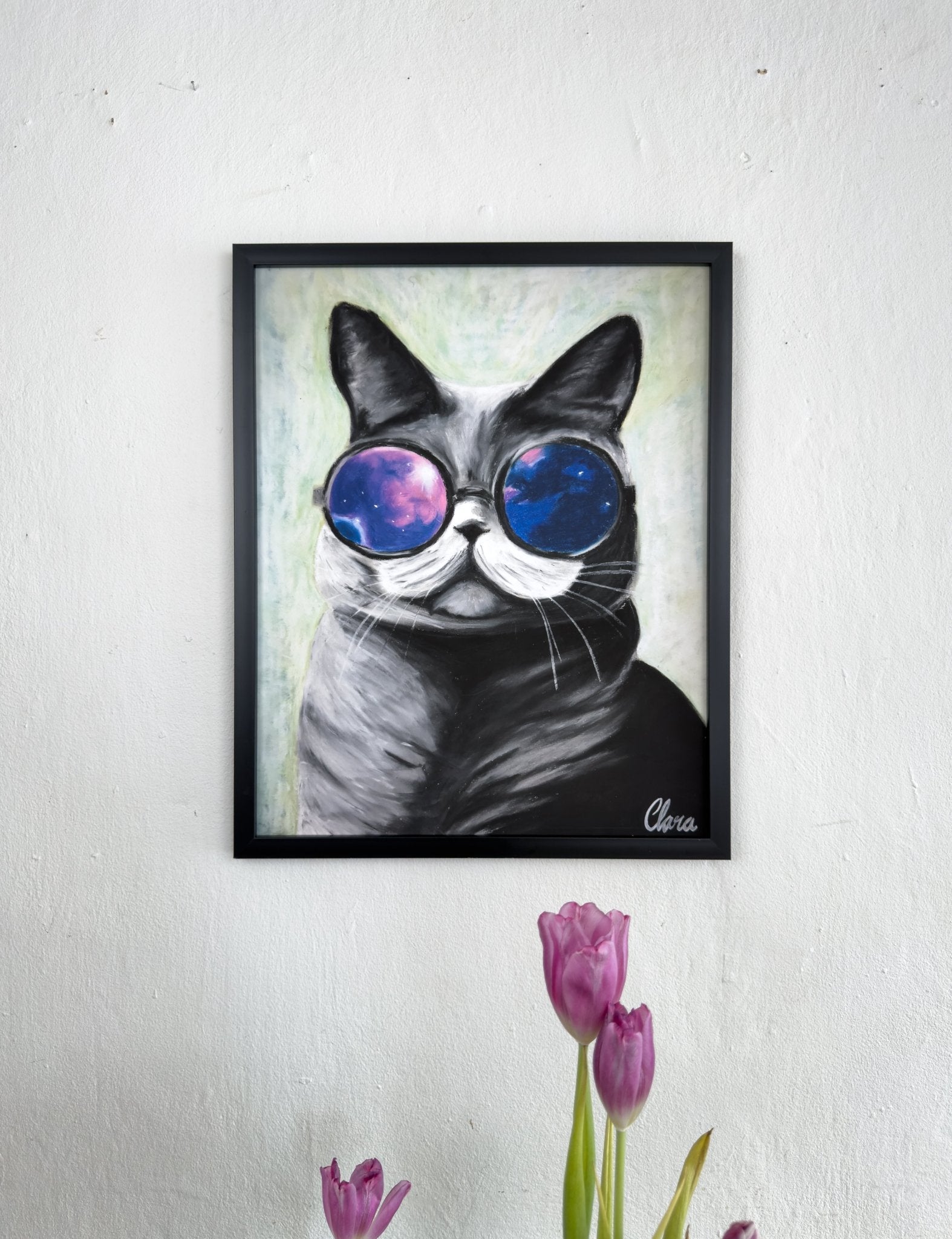 Toulouse - The Galactic Cat Fine Art Print - BYCLARA